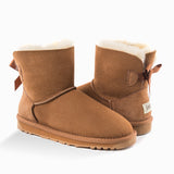 UGG CLASSIC MINI BAILEY BOW BOOTS (WATER RESISTANT)
