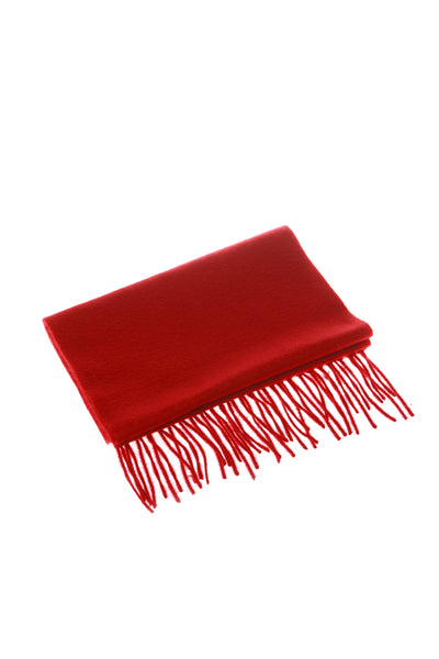 CASHMERE AND WOOL SCARF TOMATO
