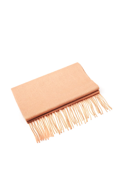 CASHMERE AND WOOL SCARF CAMEL