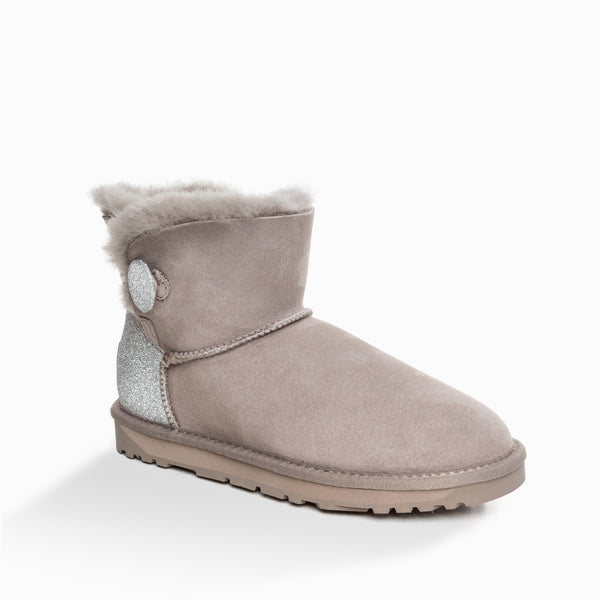 'NEW GENERATION' UGG LADIES CLASSIC SPARKLING MINI BUTTON BOOTS